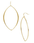 Kenneth Cole New York Large Gold Oval Drop Earring - Gold