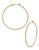 Kenneth Cole New York Deco Glam Metal Hoop Earring - Gold