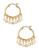 Lauren Ralph Lauren Beaded Pointed Hoop Earrings - Gold