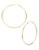 Kenneth Cole New York Large Gold Hoop Earring - Shiny Gold