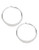 Kenneth Cole New York Silver Sculptural Hoop Earring - Silver