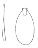 Bcbgeneration Silver Oval Hoop - Silver