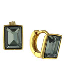 Vince Camuto Rectangle Stone Hinge Hoop Earring - Gold