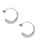 Kenneth Cole New York Small Sculptural Hoop Earring - Silver
