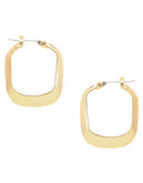 Kenneth Cole New York Small Gold Rectangle Hoop Earring - Gold