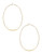 Kensie Oval Hoop Earrings - Gold
