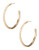 R.J. Graziano Double Wire Drop Earrings - White