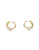Anne Klein 2 Tone Oval Hoop Earring - Gold/Silver