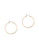 Anne Klein Pierced Wide Medium Hoop Earring - Gold