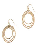 Anne Klein Pierced Small Oval Hoop Earring - Gold
