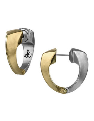 Sam Edelman Hinge Baby Hoop Earring - Grey