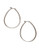 Lucky Brand medium silver-tone oblong hoop earrings - Gold
