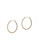 Anne Klein Pierced Oval Hoop Earring - Gold