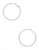 Kensie Small Textured Hoop Earrings - Silver