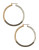 Kensie Small Tri Tone Hoop Earrings - TRI COLOUR