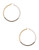 Kensie Large Tri Tone Hoop Earrings - Tri Colour