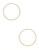 Kensie Large Textured Hoop Earrings - Gold