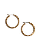 Lucky Brand small gold-tone round hoop earrings - Gold