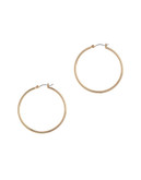 Nine West Pierced Gold Large Hoop Earring - Gold