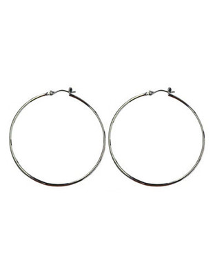Nine West Large Hoop Earring - Silver