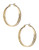 Bcbgeneration Cut Out Hoop Earrings - Gold