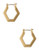 Lucky Brand Small Hexagon Hoop Earrings - Gold