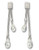 Swarovski Gillian Pierced Earrings - Silver