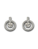 Swarovski Lavender Pierced Earrings - Silver
