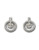 Swarovski Lavender Pierced Earrings - Silver