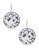 Swarovski Bella Clear Crystal Pierced Earrings - SILVER