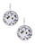 Swarovski Bella Clear Crystal Pierced Earrings - Silver