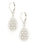 Expression Sterling Silver  CZ Earrings - Silver