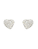 Swarovski Alana Clear Crystal Pierced Earrings - Silver