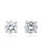 Crislu 6.00 cttw Brilliant Cut Cubic Zirconia Stud Earring - Silver