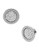 Michael Kors Silver Tone Crystal Stud Earrings - Silver