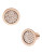 Michael Kors Rose Gold Tone Crystal Stud Earrings - ROSE GOLD