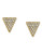 Michael Kors Gold Tone Clear Pave Triangle Post Earring - Gold