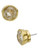 Michael Kors Gold Tone Crystal Stud Earring - Gold
