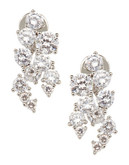 Nadri Sweet Embrace Cubic Zirconia Stud Earrings - Silver