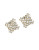 A.B.S. By Allen Schwartz Crystal Button Earrings - GOLD