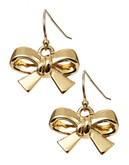Kate Spade New York Finishing Touch Bow Earrings - Gold