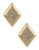 Trina Turk Pave Diamond Stud Earrings - Gold