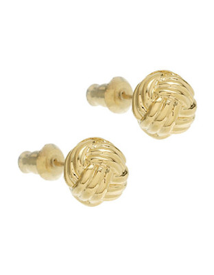 Kate Spade New York Know The Ropes Knot Studs - GOLD