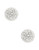Nadri Tiny Pave Ball Earring - Rhodium