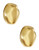 Kenneth Jay Lane Hammered Gold Clip On Earrings - Gold