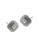 Carolee Square Cut Crystal Stud Earrings - SILVER