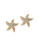 A.B.S. By Allen Schwartz Pave Starfish Stud Earrings - GOLD
