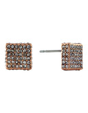Vince Camuto Linear Equation Rose Gold Rose gold plated base metal Glass Studs Earring - Rose Gold