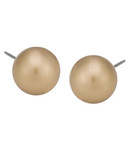 Carolee 12mm Gold Pearl Stud Earrings - Gold