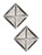 Expression Sterling Silver Modern Stud Earrings - Silver